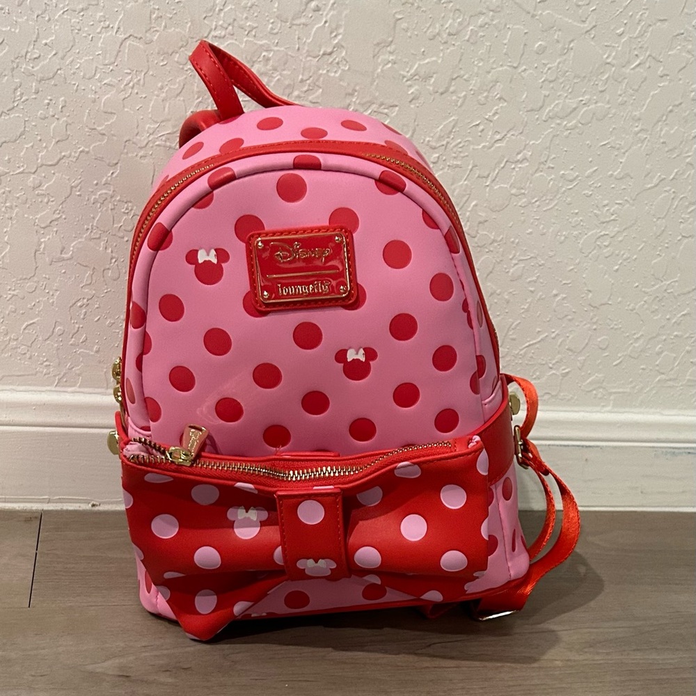 Lou Becky Pink Polka Dot bag with wallet